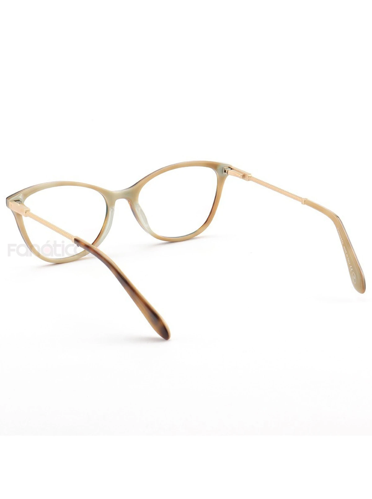 Armação de Óculos Oval TF2668 Tartaruga Esverdeado