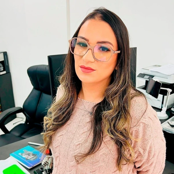 Armação de Óculos Quadrada GG002590 Nude