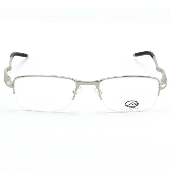 Armação de Óculos Retangular Meio Aro Evade OX3208 Prata