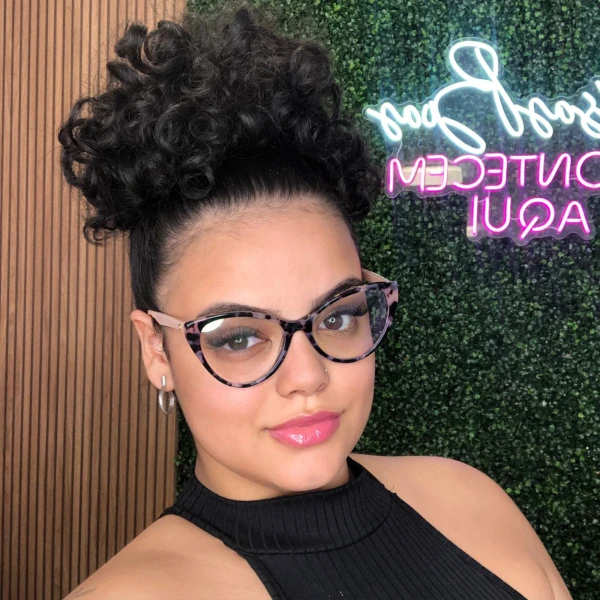 Armação de Óculos Gatinho CH8233 Rosa Tartaruga