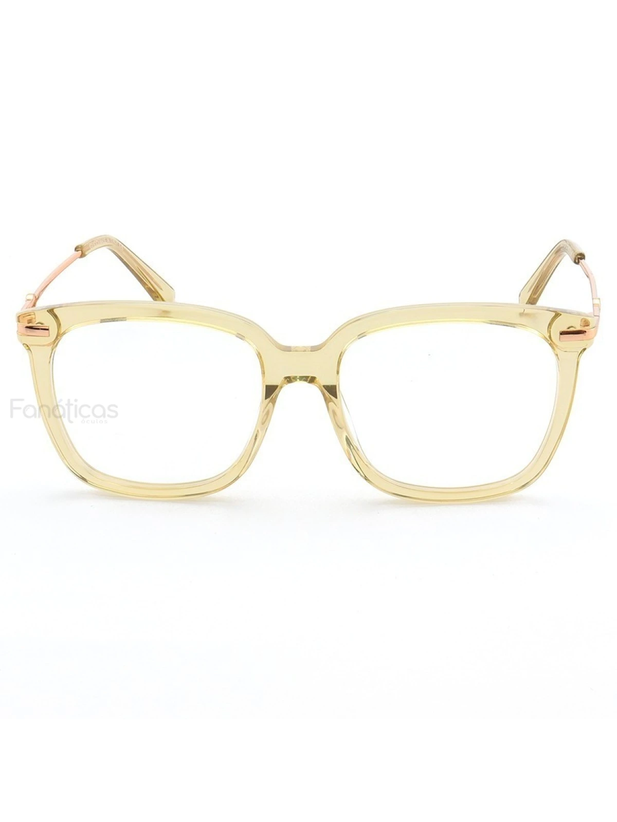 Armação de Óculos Retangular Brushed OX5040 Dourada