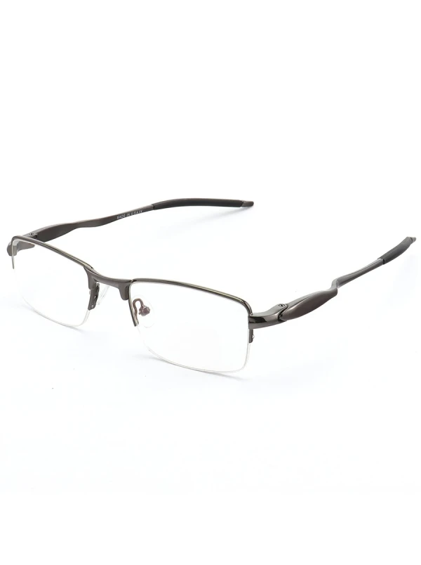 Armação de Óculos Meio Aro Evade OX3208 Chumbo