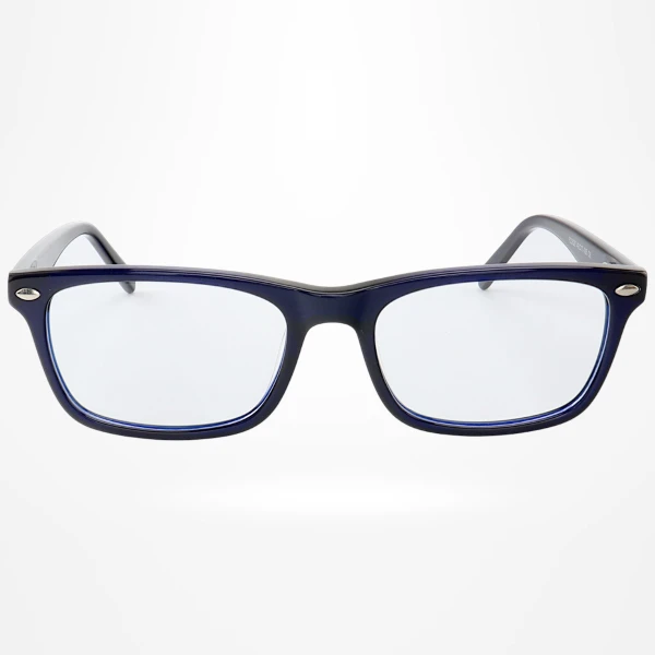 Armação de Óculos Retangular PZ3528 Infantil Azul Escuro