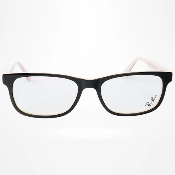 Armação de Óculos Retangular RB2210 Infantil Preo e Creme