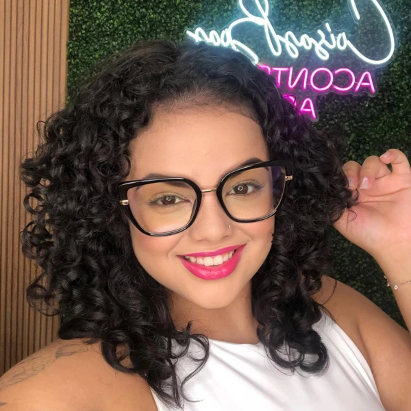 Armação de Óculos Quadrado LQ95280 Preto