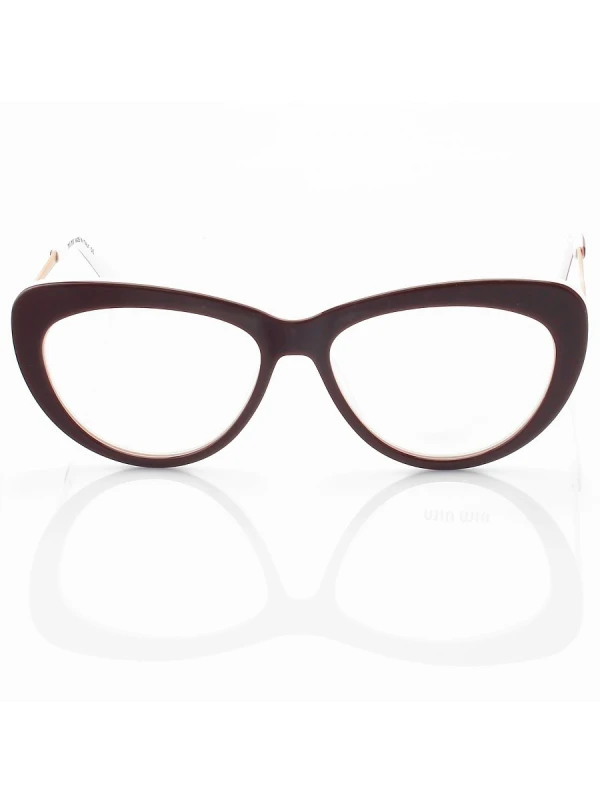 Armação de Óculos Gatinho VMU01V Bordo e Branco