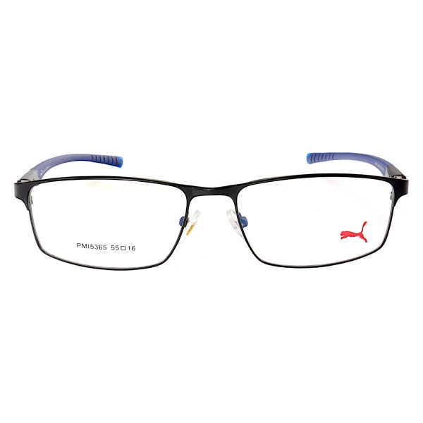 Armação de Óculos Retangular Puma PM15365 C1-2 Preto e Azul