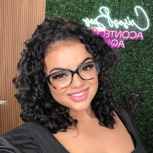 Armação de Óculos Gatinho LQ0139 Azul Degrade