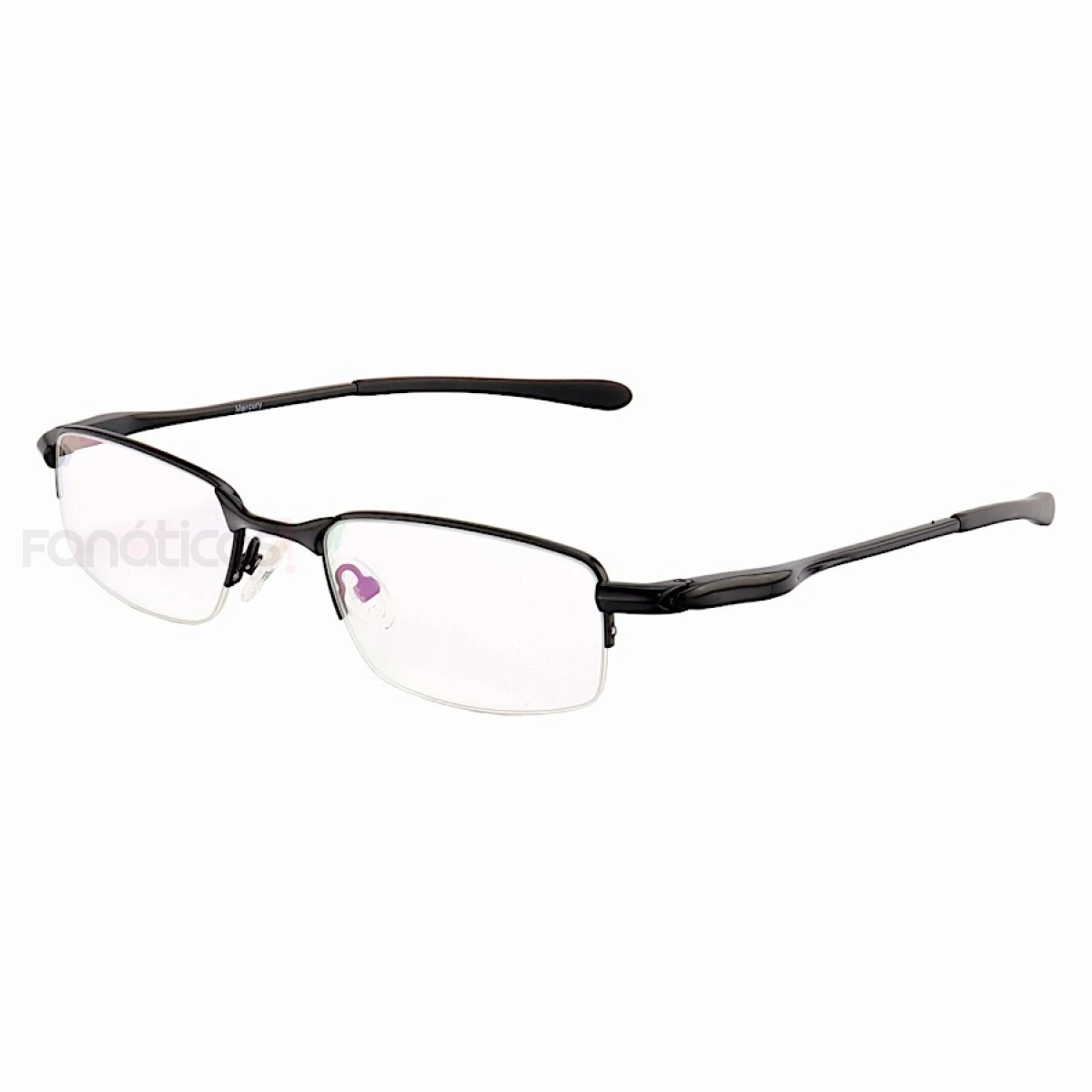 Armação de Óculos Retangular Meio Aro Crosshair OX4068 Preto