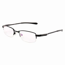 Armação de Óculos Retangular Meio Aro Crosshair OX4068 Preto