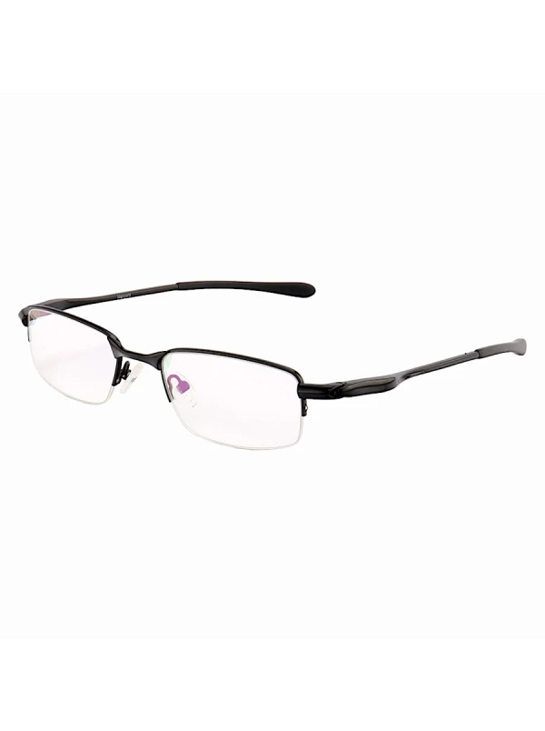 Armação de Óculos Retangular Meio Aro Crosshair OX4068 Preto