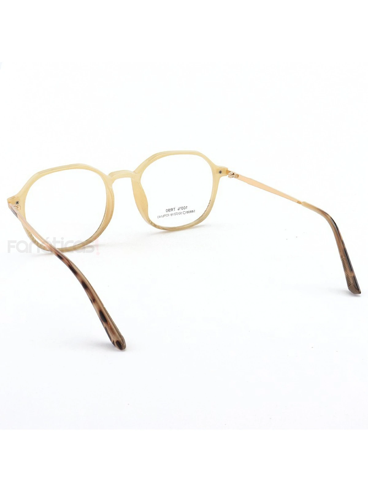 Armação de Óculos Quadrado PD58808 Creme