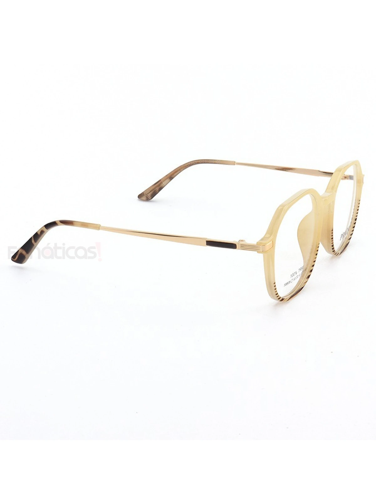 Armação de Óculos Quadrado PD58808 Creme