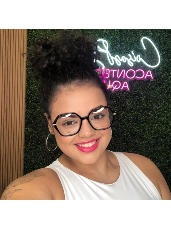 Armação de Óculos Quadrado LQ6011 Tartaruga