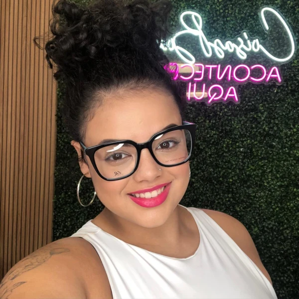 Armação de Óculos Quadrado LQ6004 Preto e Azul