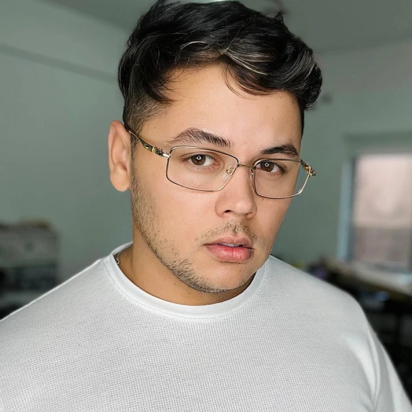 Armação de Óculos Retangular OX5118 Dourado