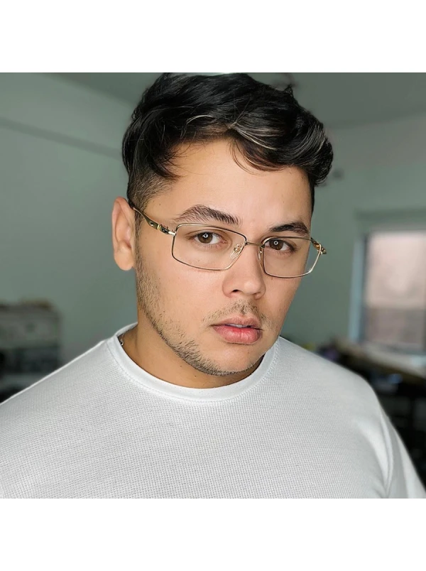 Armação de Óculos Retangular OX5118 Dourado