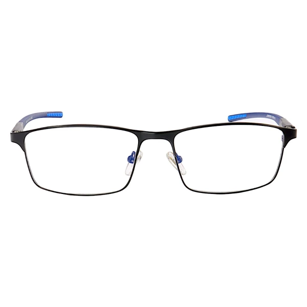 Armação de Óculos Retangular A6255 Preto e Azul