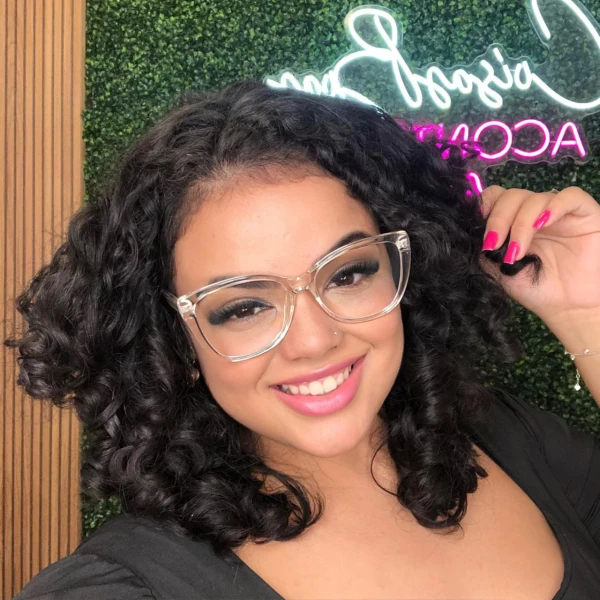 Armação de Óculos Quadrado LQ93351 Transparente