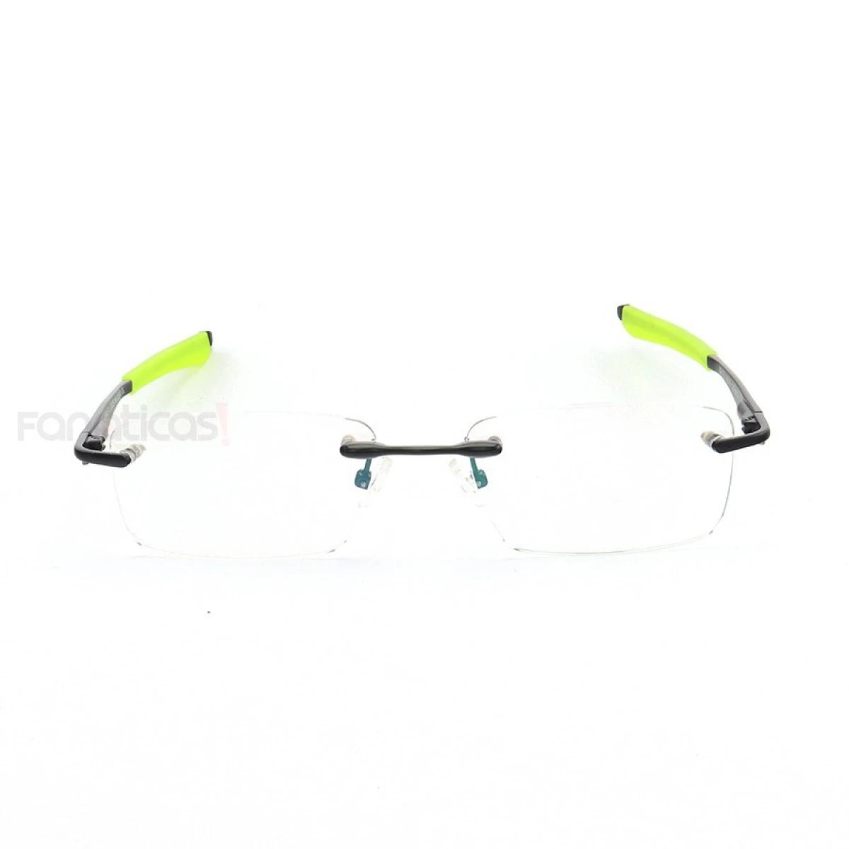 Armação de Óculos Flutuante Sem Aro Wingfold Preto e Verde