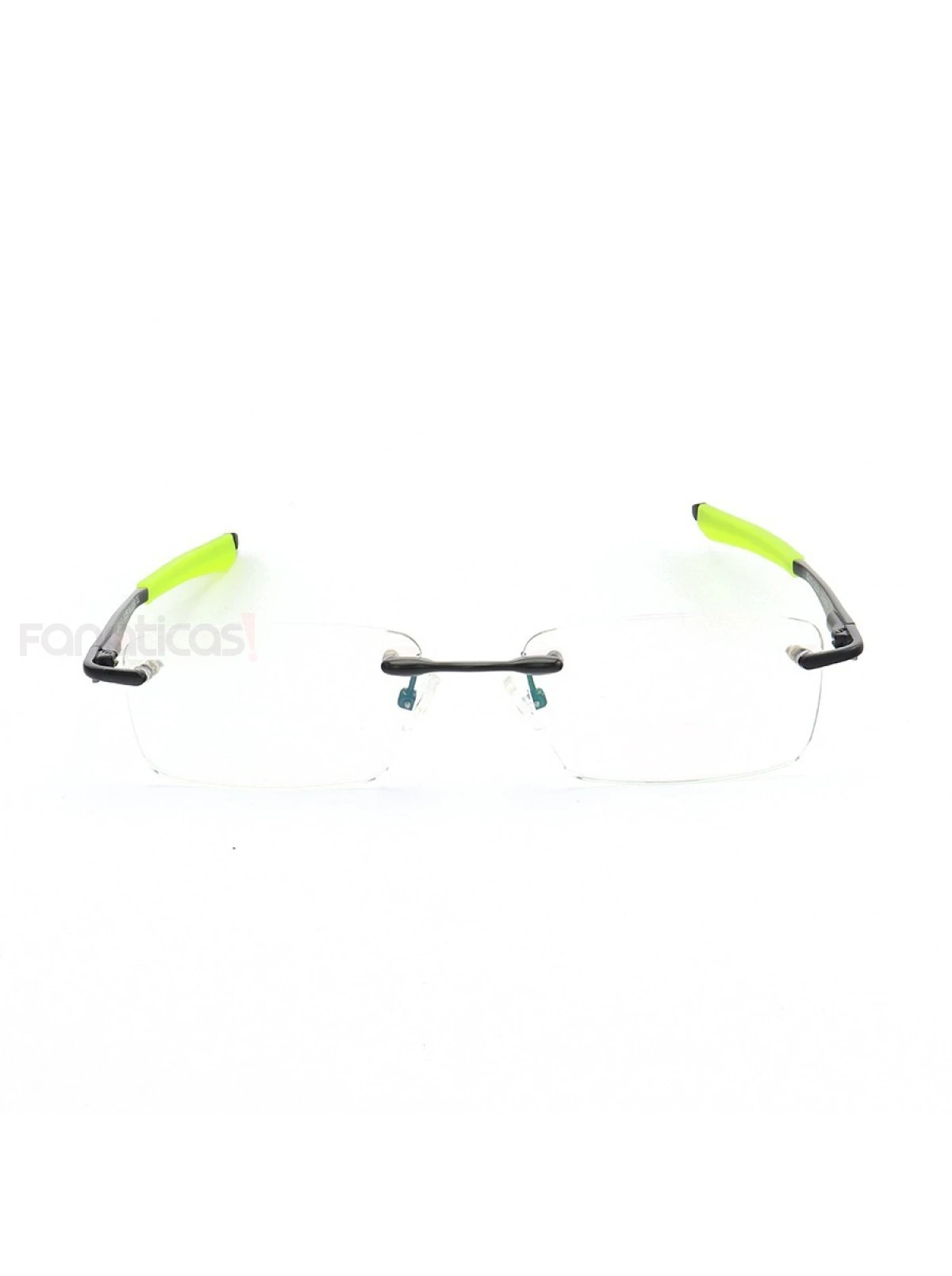 Armação de Óculos Flutuante Sem Aro Wingfold Preto e Verde