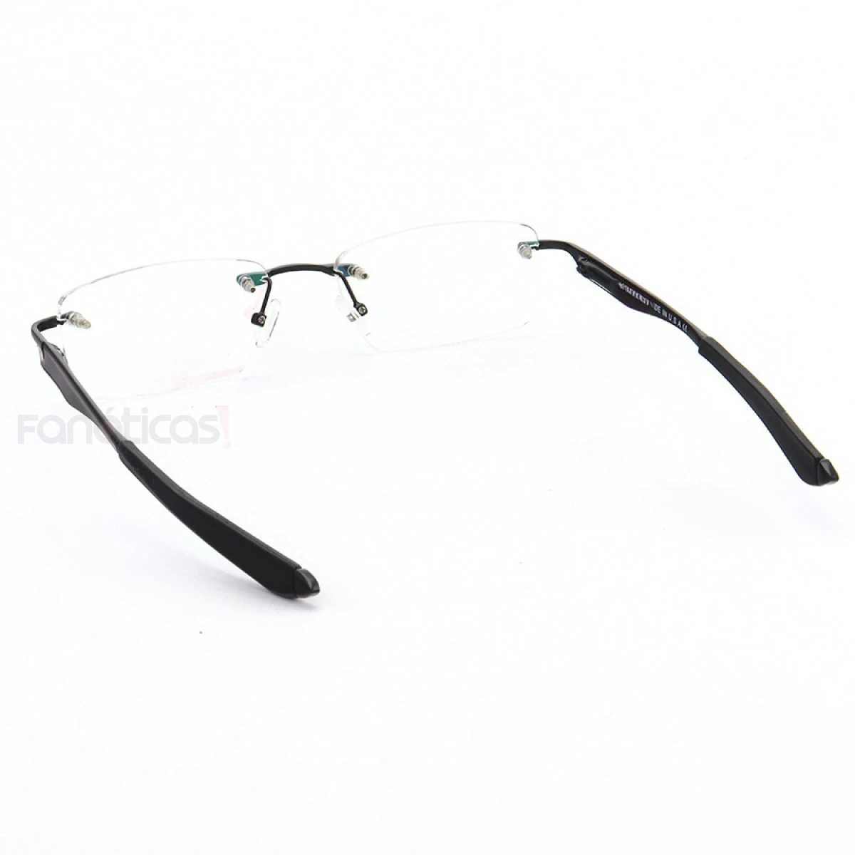 Armação de Óculos Flutuante Sem Aro Wingfold Preto