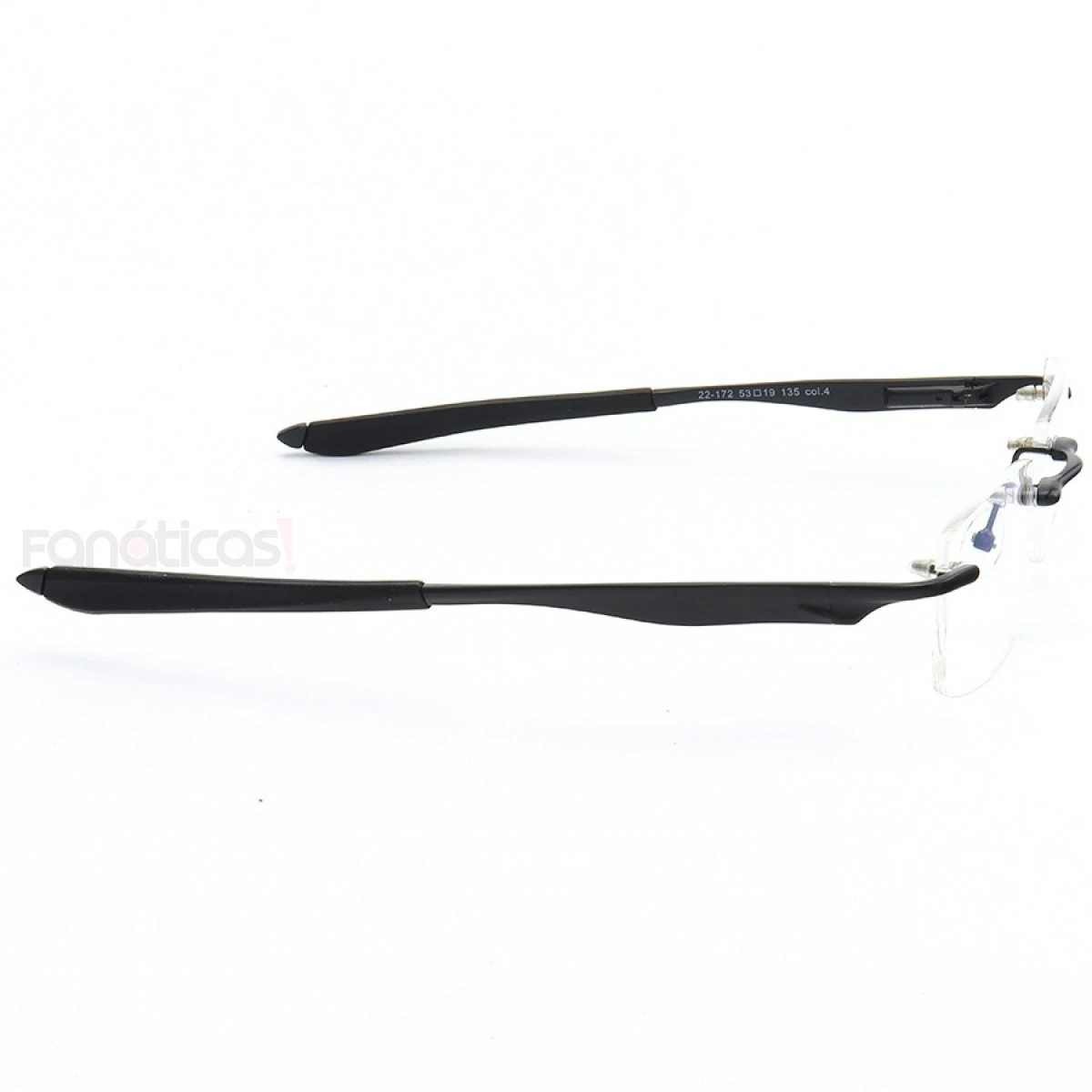 Armação de Óculos Flutuante Sem Aro Wingfold Preto