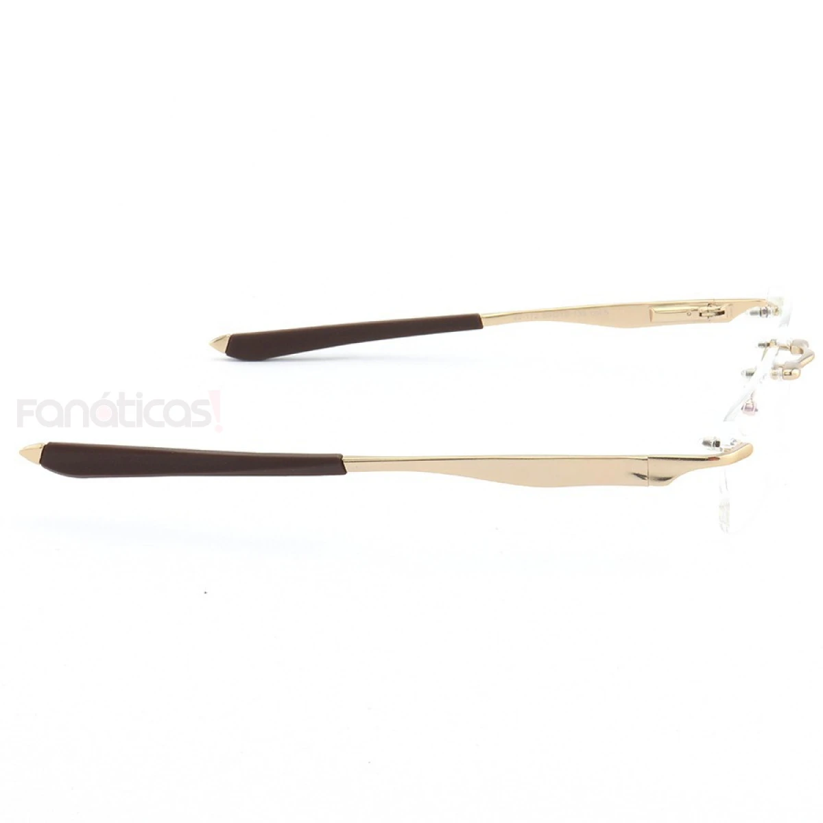 Armação de Óculos Flutuante Sem Aro Wingfold Dourado