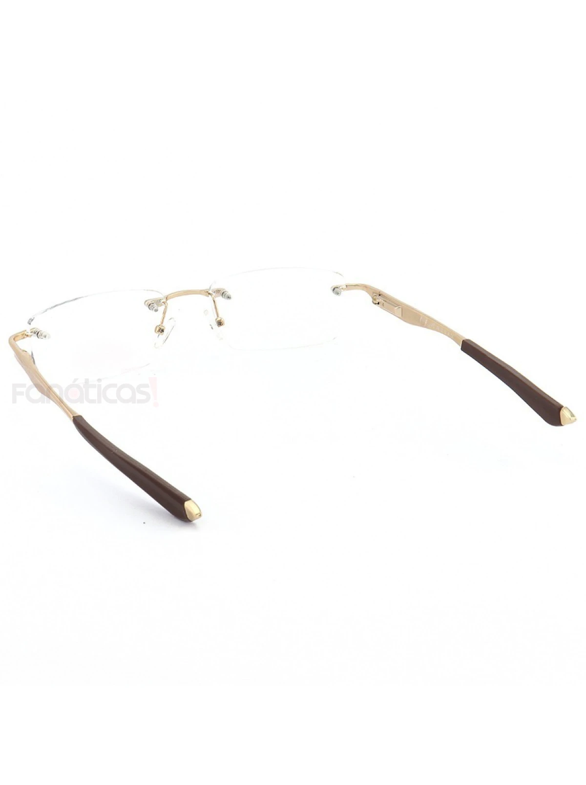 Armação de Óculos Flutuante Sem Aro Wingfold Dourado