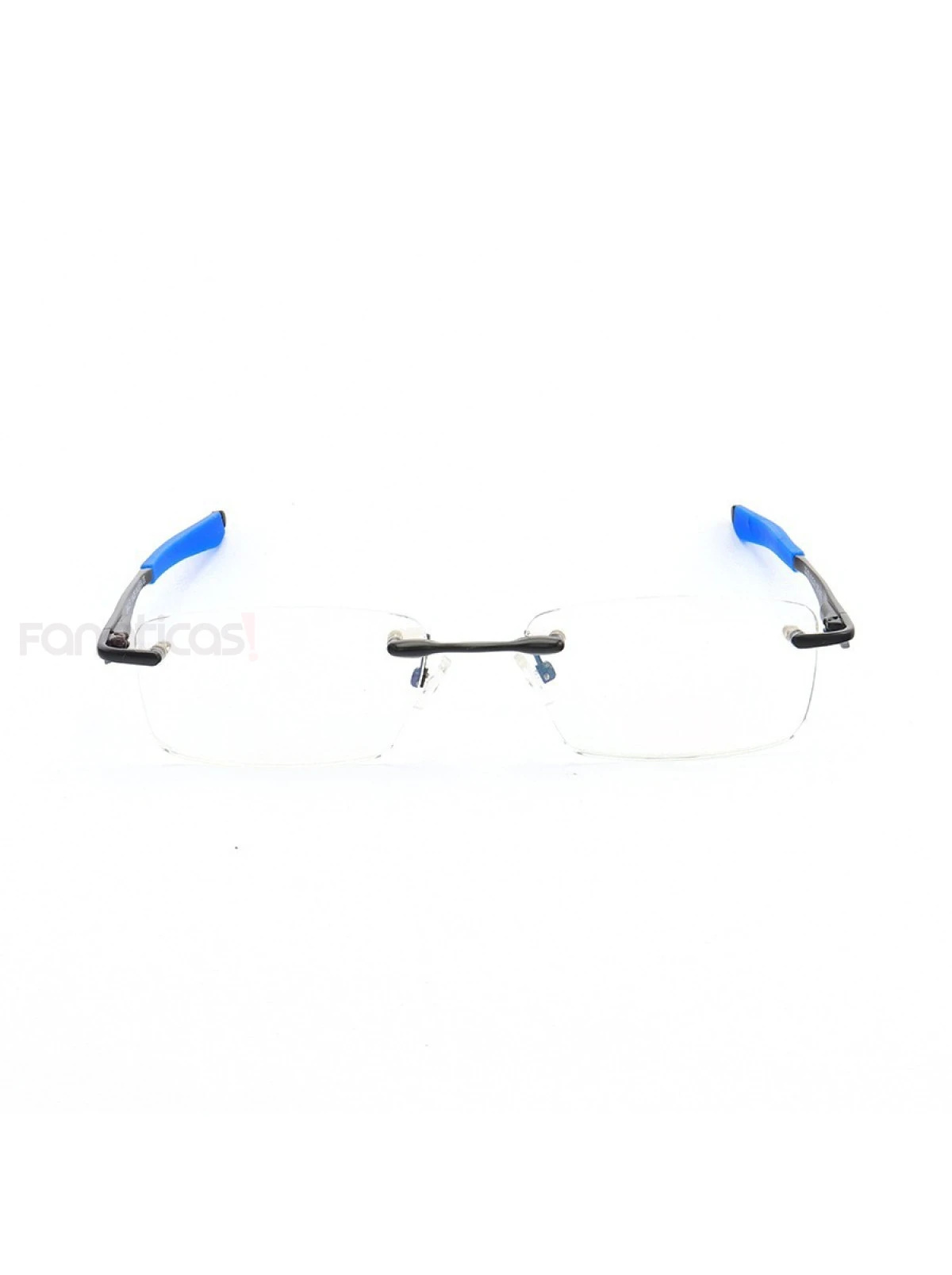 Armação de Óculos Flutuante Sem Aro Wingfold Preto e Azul Dark