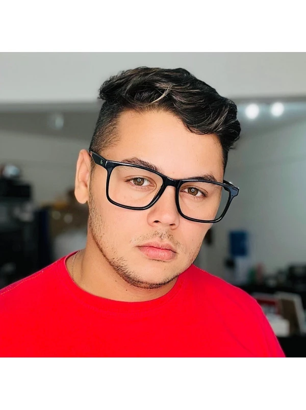 Armação de Óculos Retangular L2741 Preto