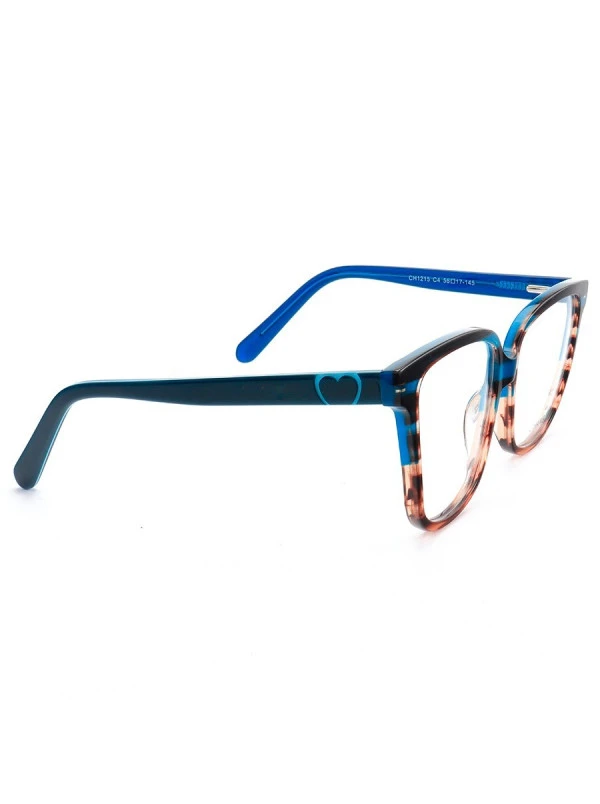 Armação de Óculos Quadrado CH1215 Azul Degrade