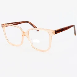 Armação de Óculos Quadrado CH1215 Creme Translúcido