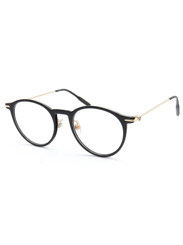 Armação de Óculos Redondo MB0090 Preto Brilhante