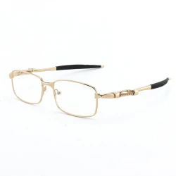 Armação de Óculos Retangular Coilover Molinha Fechado OX5043 Dourado
