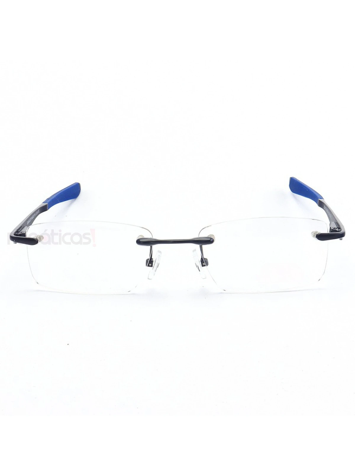 Armação de Óculos Flutuante Sem Aro Wingfold Todo Azul