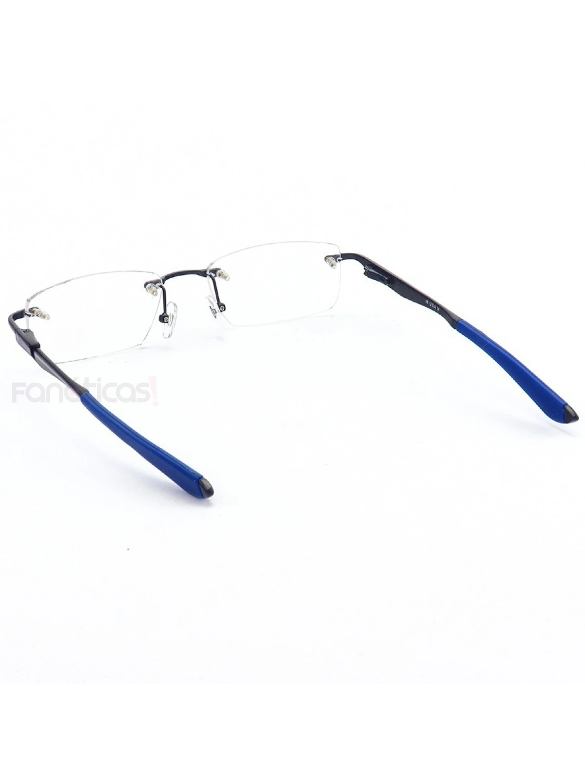 Armação de Óculos Flutuante Sem Aro Wingfold Todo Azul