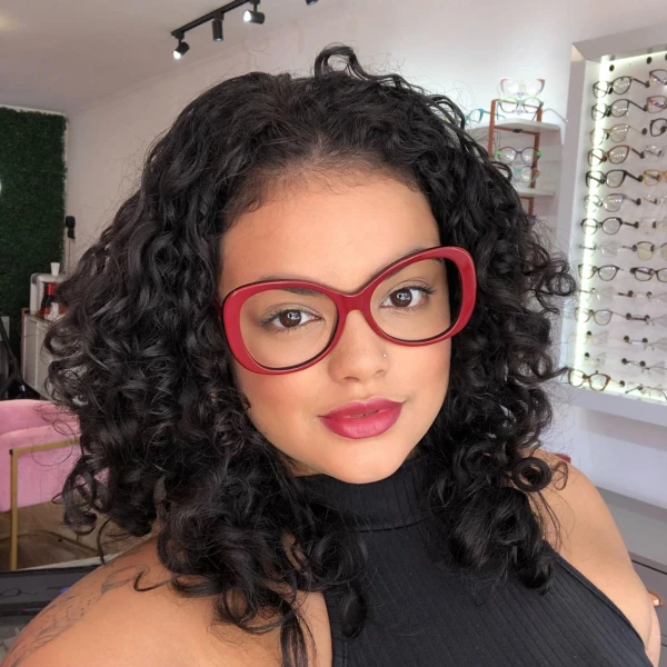 Armação de Óculos Quadrada CL00110 Bordo