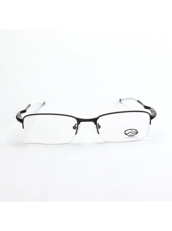 Armação de Óculos Meio Aro Evade OX3208 Preto e Branco