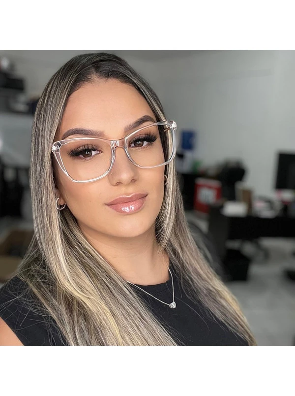 Armação de Óculos Quadrada TF2162 Transparente