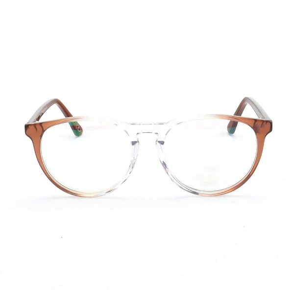Armação de Óculos Redonda CH7080 Marrom Degrade