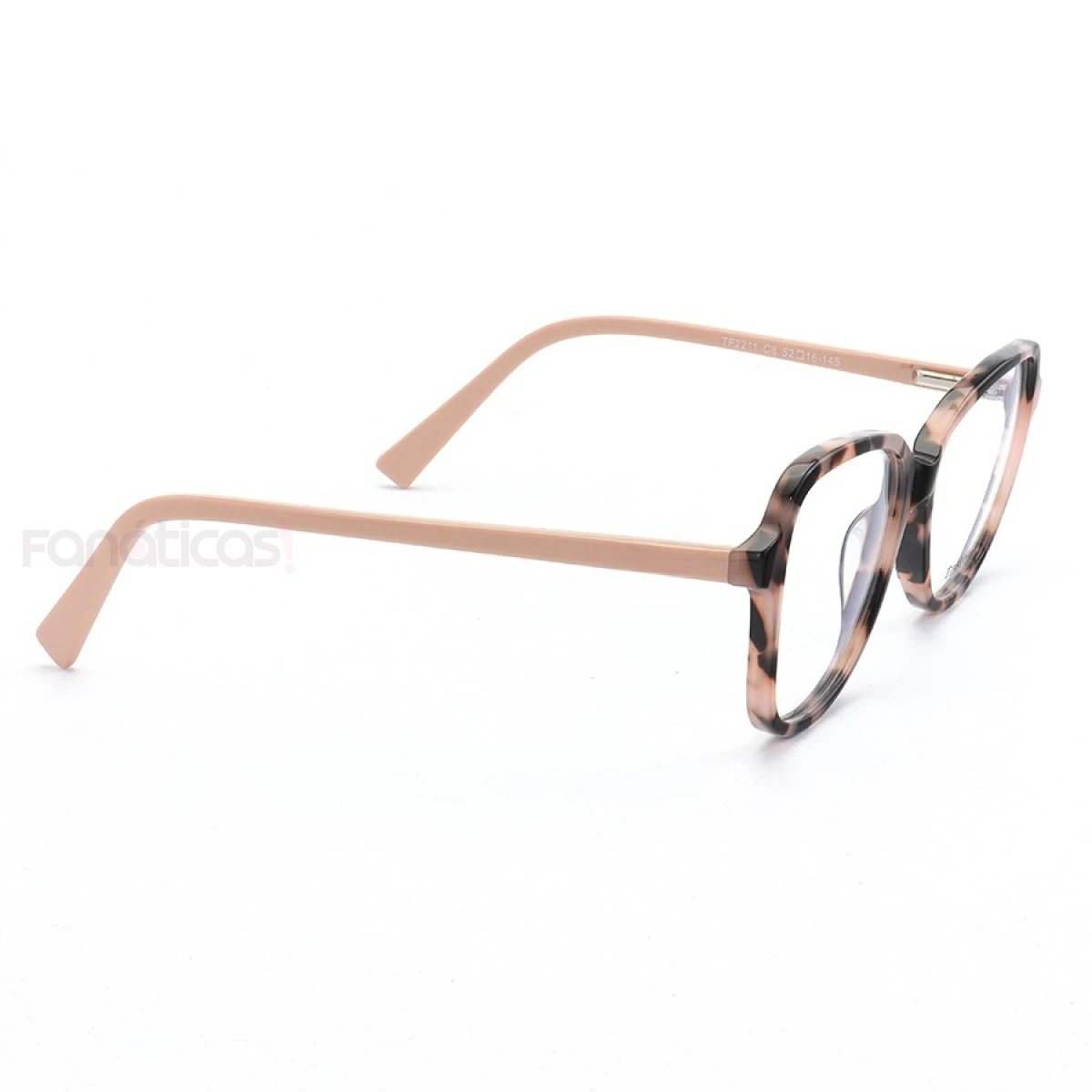 Armação de Óculos Quadrado TF2211 Rosa Tartaruga