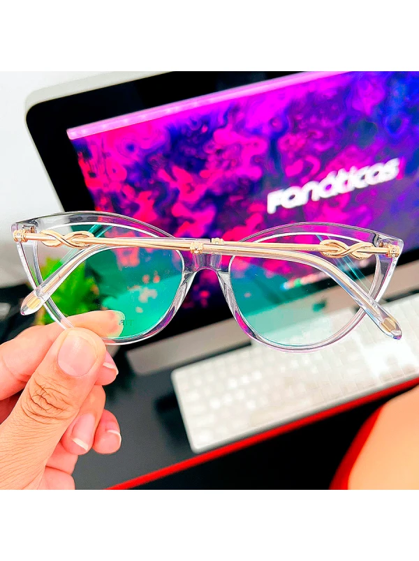 Armação de Óculos Gatinho TF2161 Transparente