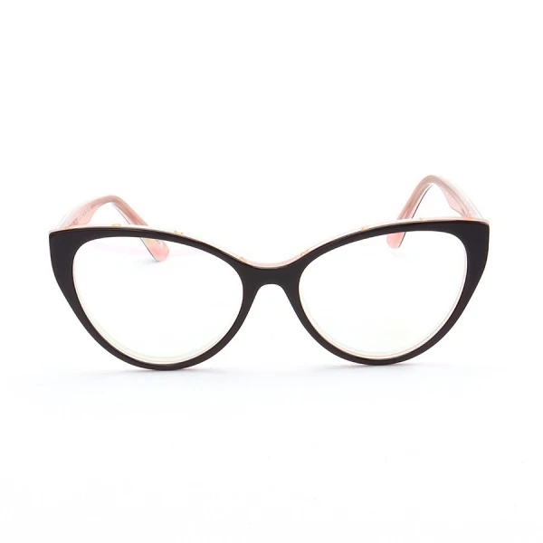 Armação de Óculos Gatinho CH8233 Preto e Rosa