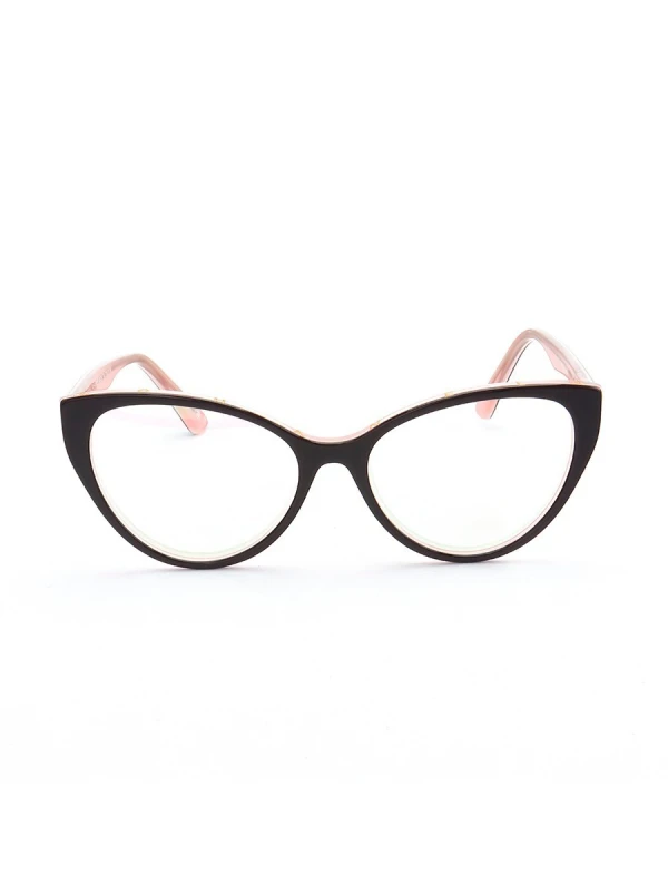 Armação de Óculos Gatinho CH8233 Preto e Rosa
