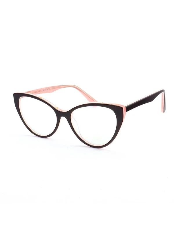 Armação de Óculos Gatinho CH8233 Preto e Rosa