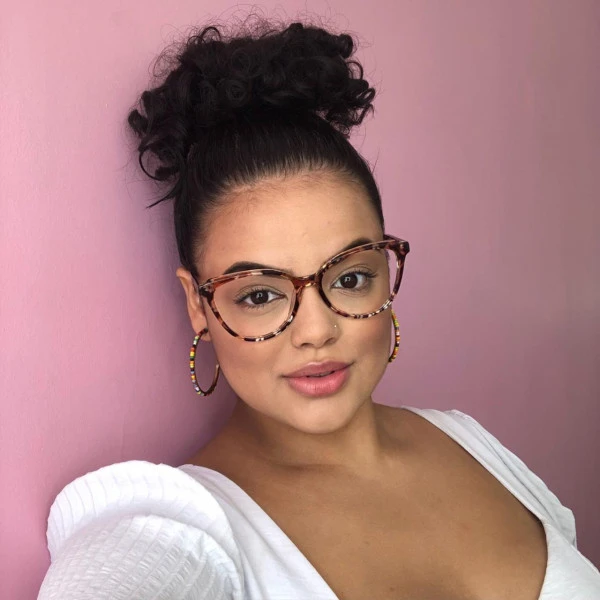 Armação de Óculos Oval PD5377 Floral