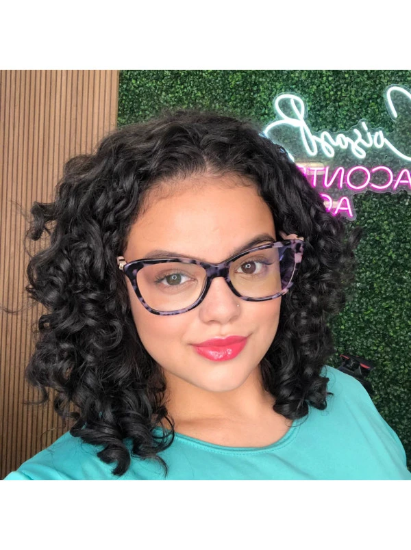 Armação de Óculos Quadrado GG10120 Rosa Tartaruga