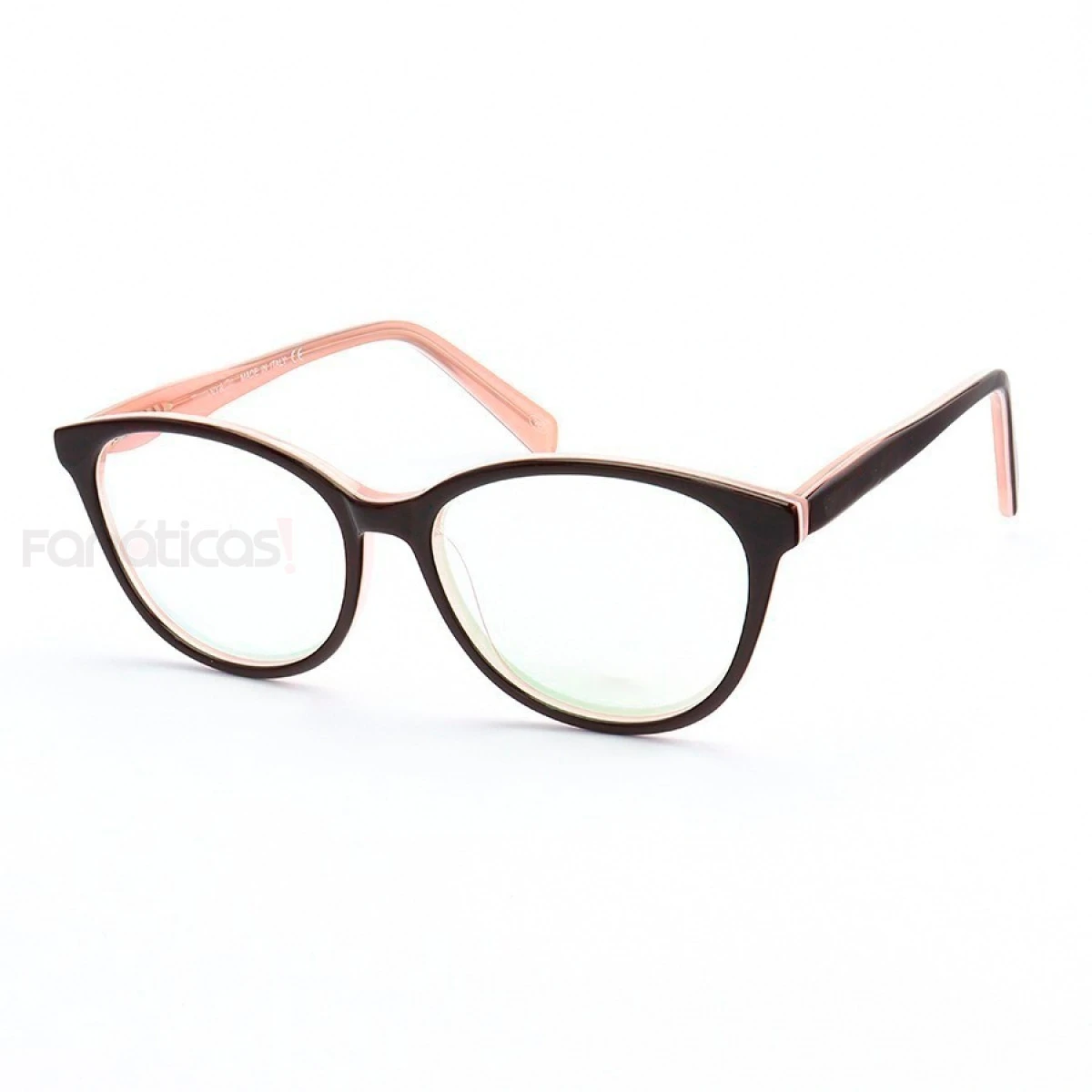 Armação de Óculos Oval TF2175 Marrom e Rosa