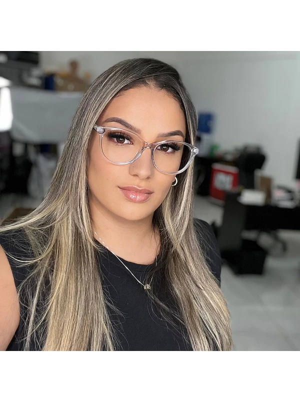 Armação de Óculos Oval TF2175 Transparente